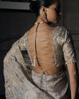 The Royal Savannah Jamshedpur Grey Saree