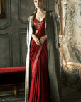The Garavani Winged Scarlet Silk Saree