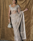 The Midnight Masai Tulle Saree