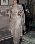 The Midnight Masai Tulle Saree
