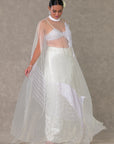 White Son Chidiya Cape Set - Ready to Ship