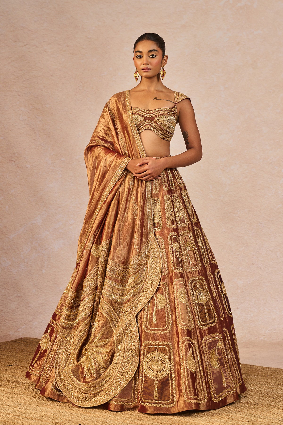 Zard Sitara Lehenga