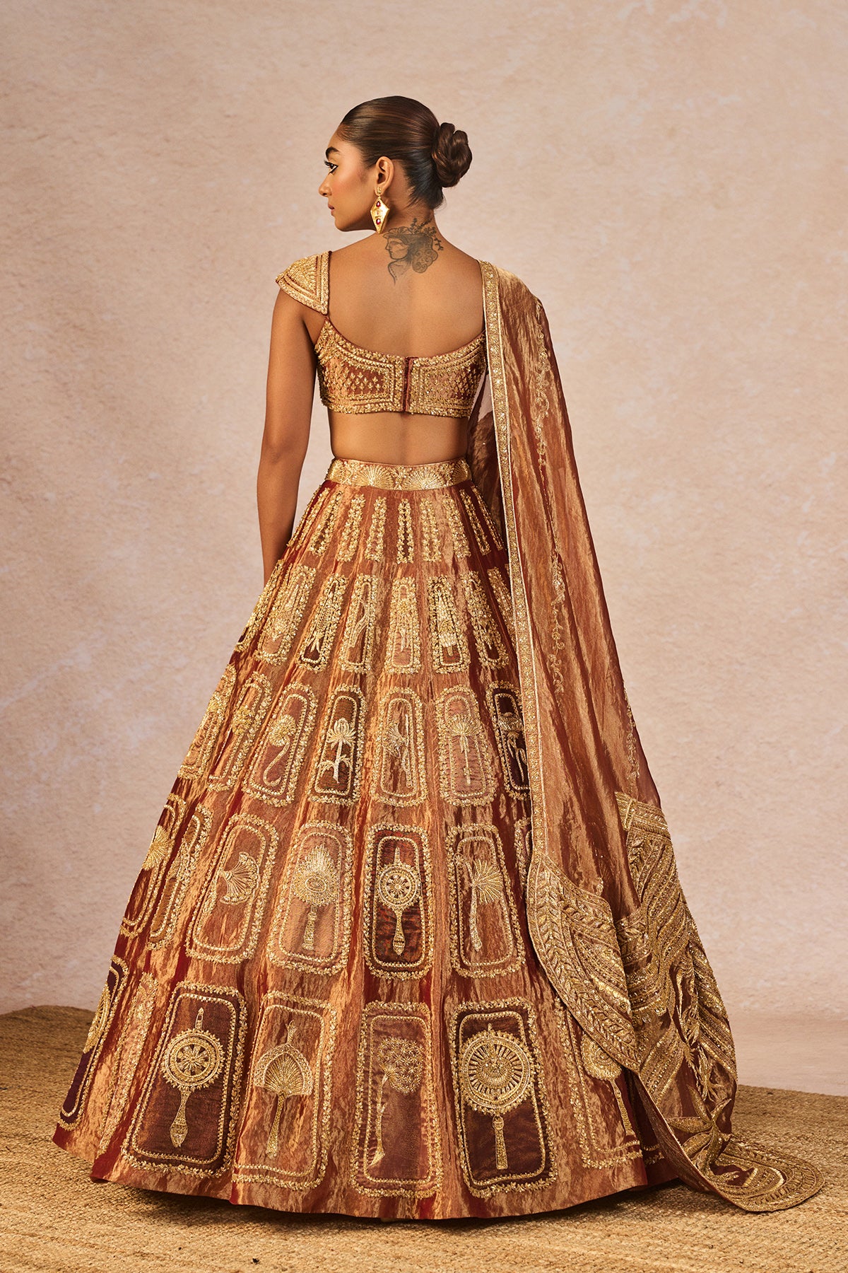 Zard Sitara Lehenga