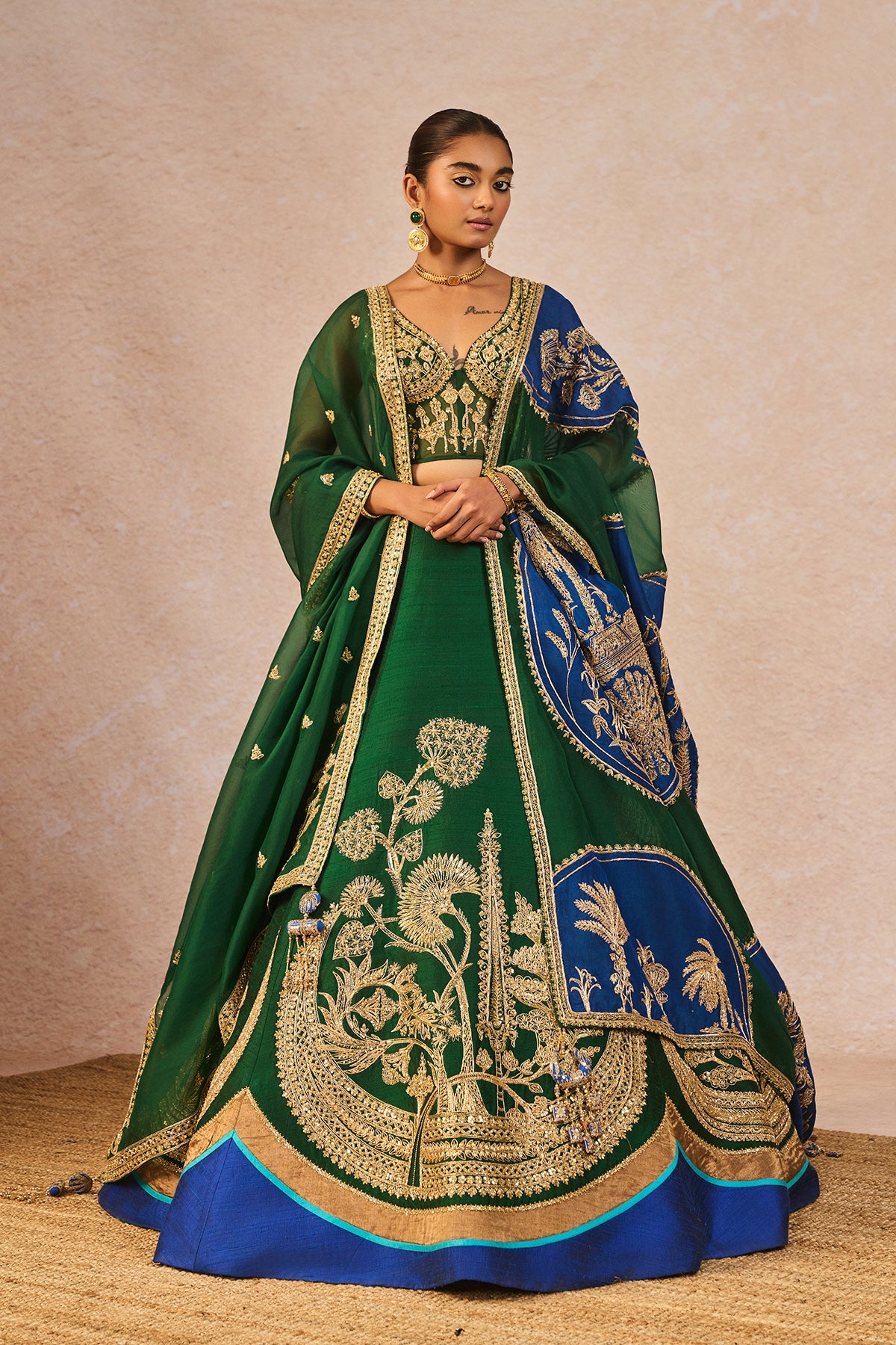 Mehendi Rachke Lehenga
