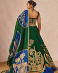 Mehendi Rachke Lehenga