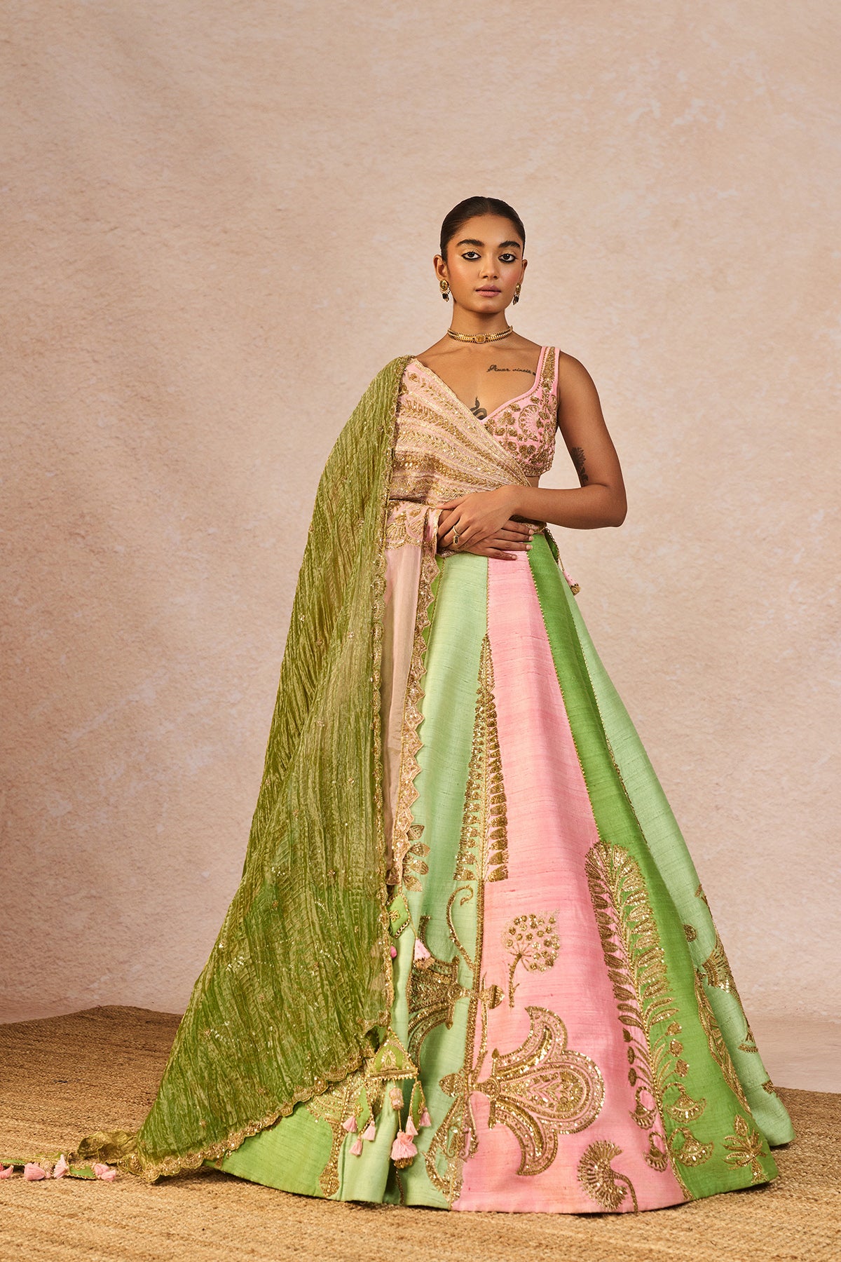 Gulposh Lehenga
