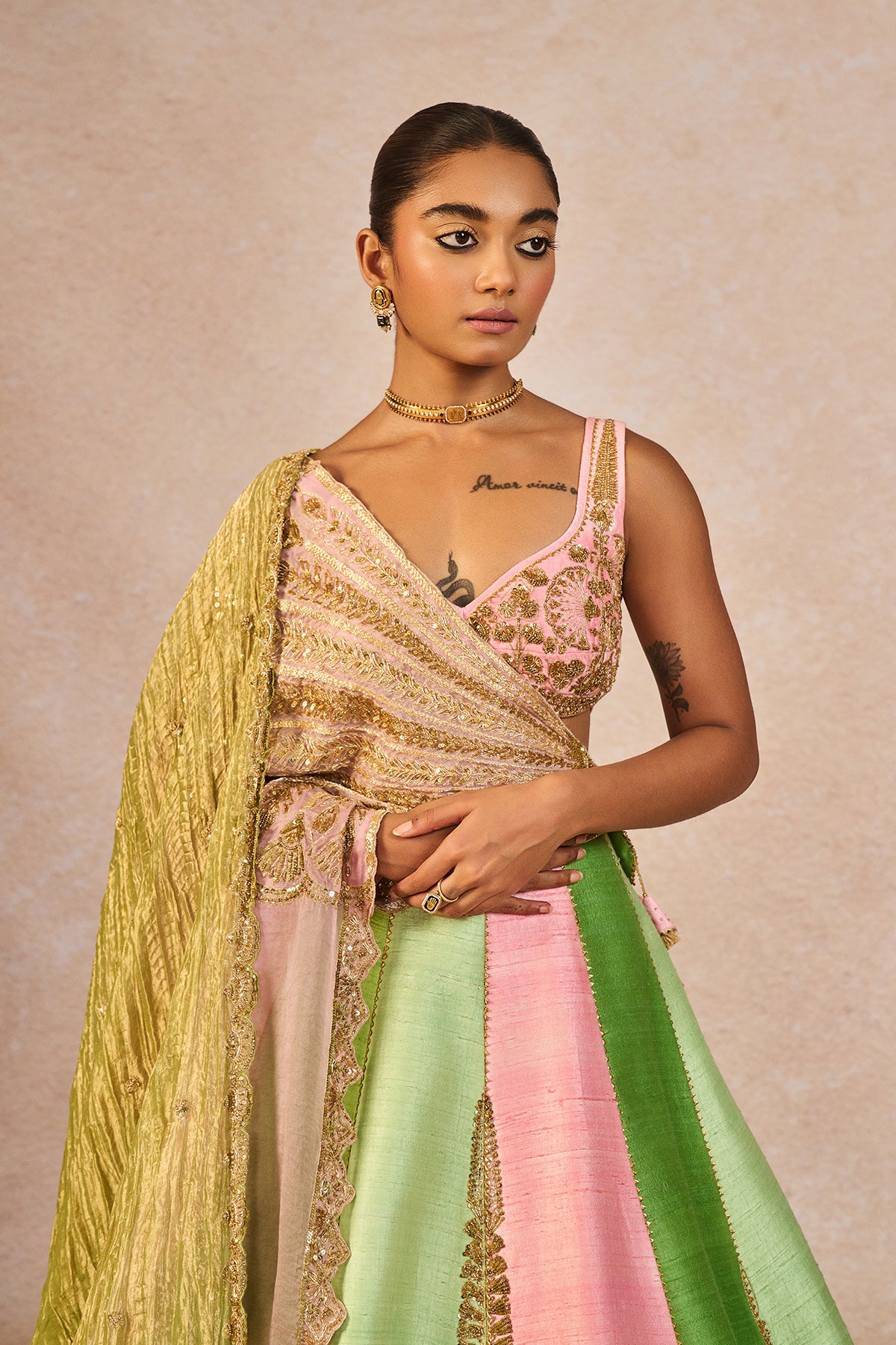 Gulposh Lehenga