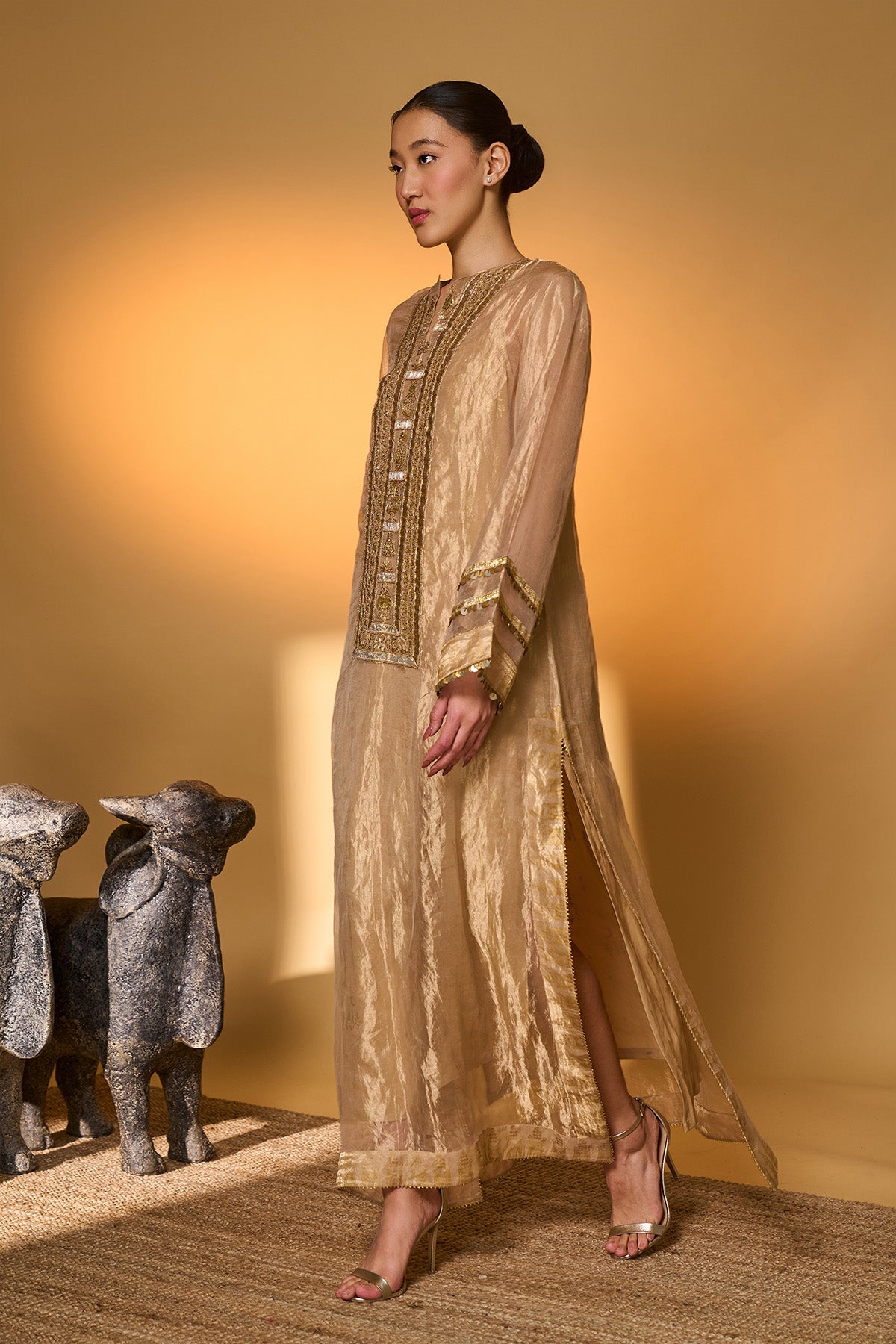 Gold Moonfield Tales Kaftan