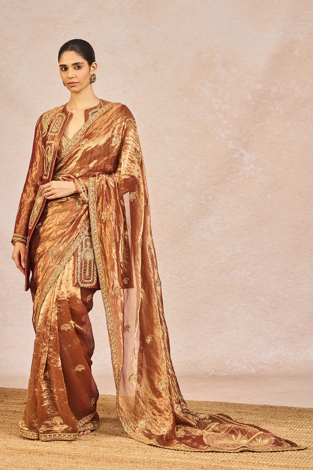 Zard Sitara Saree