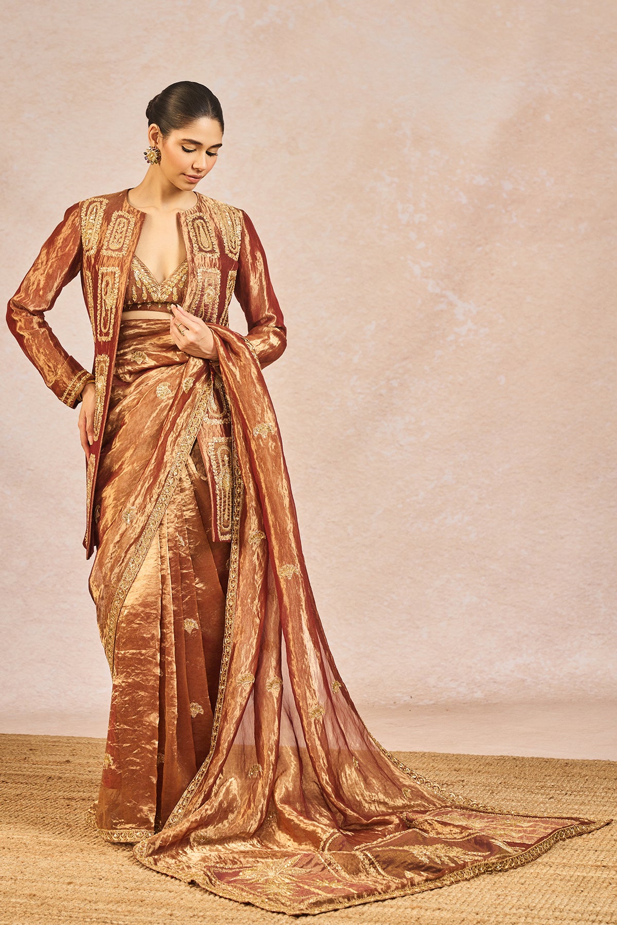 Zard Sitara Saree