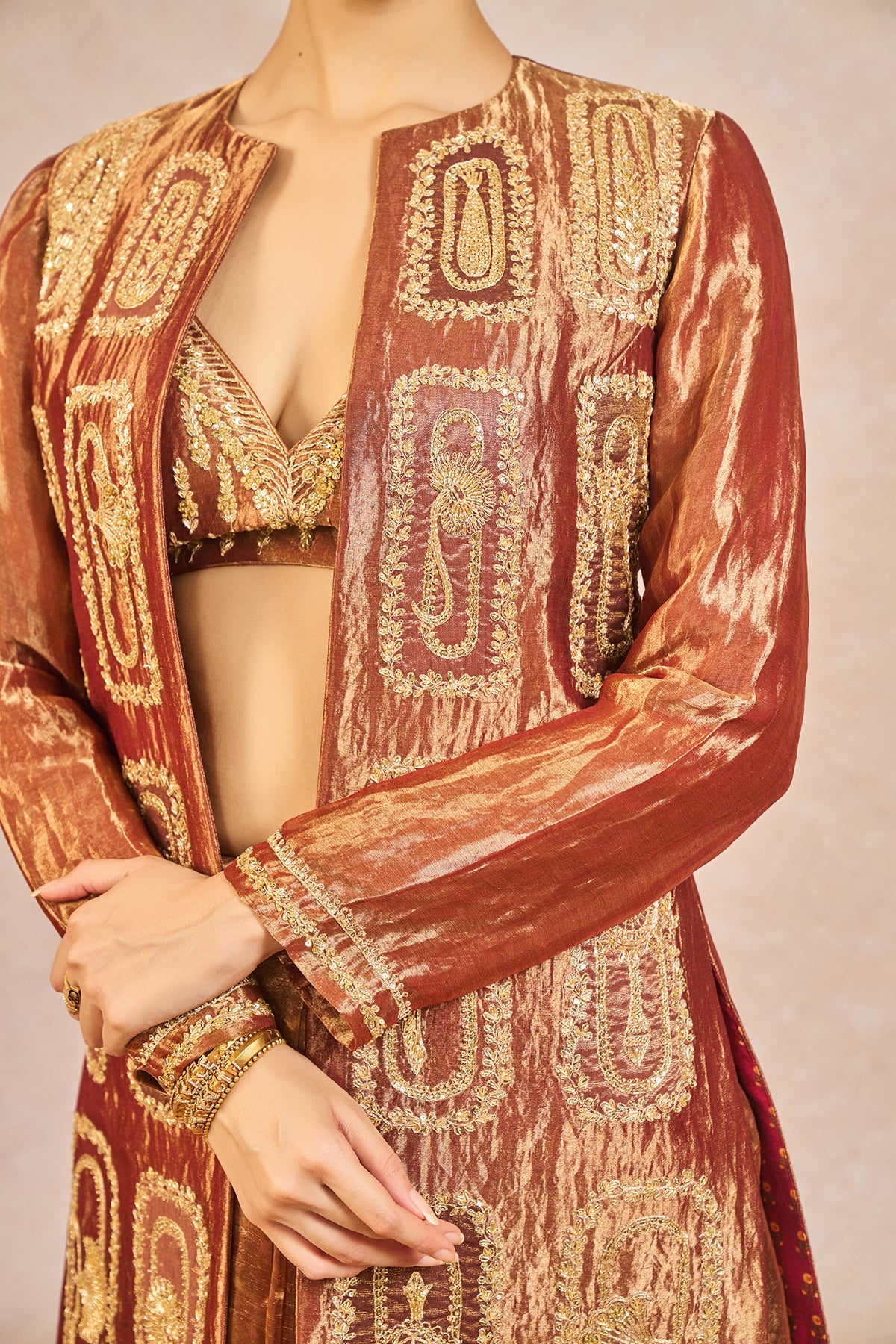 Zard Sitara Saree