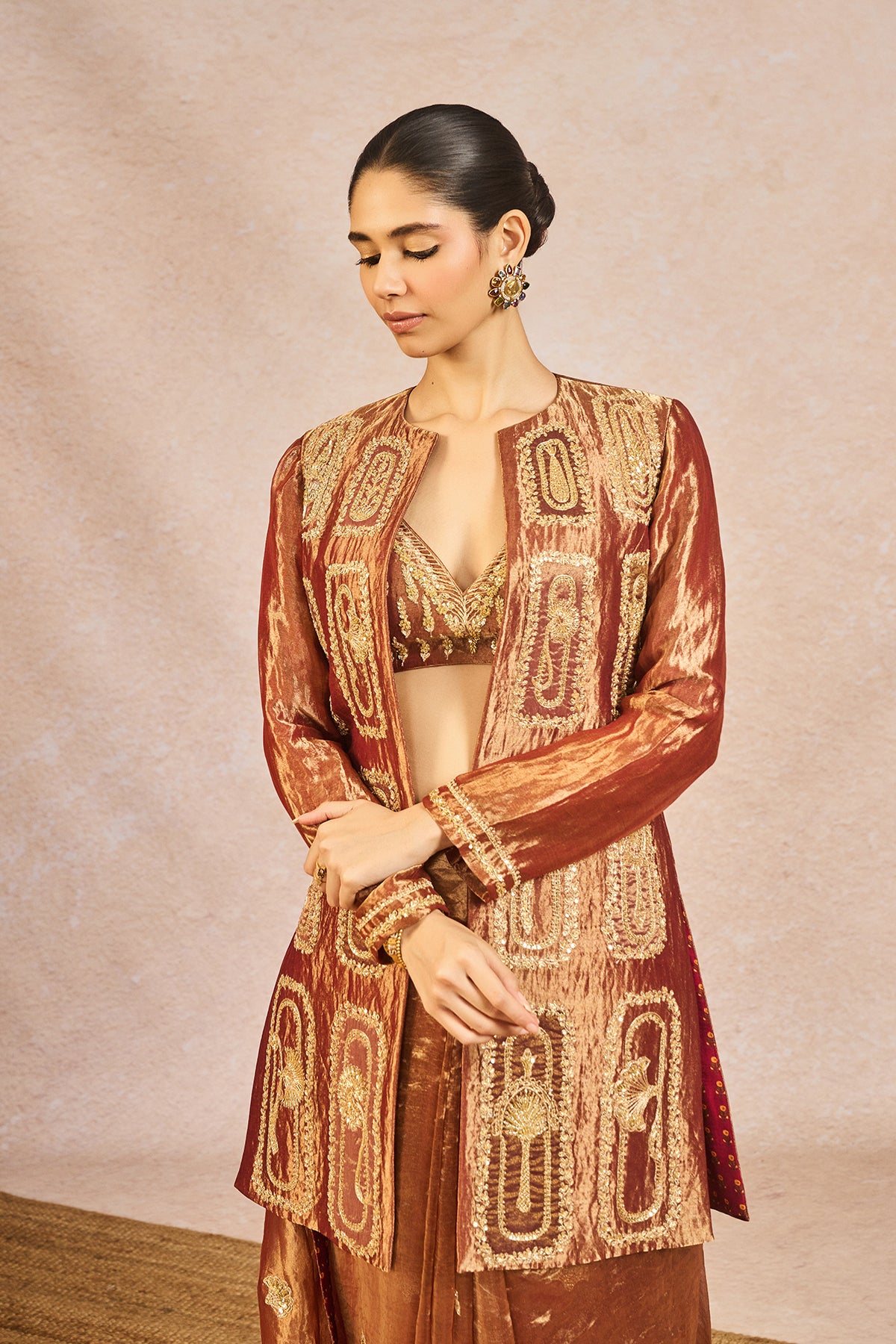 Zard Sitara Saree