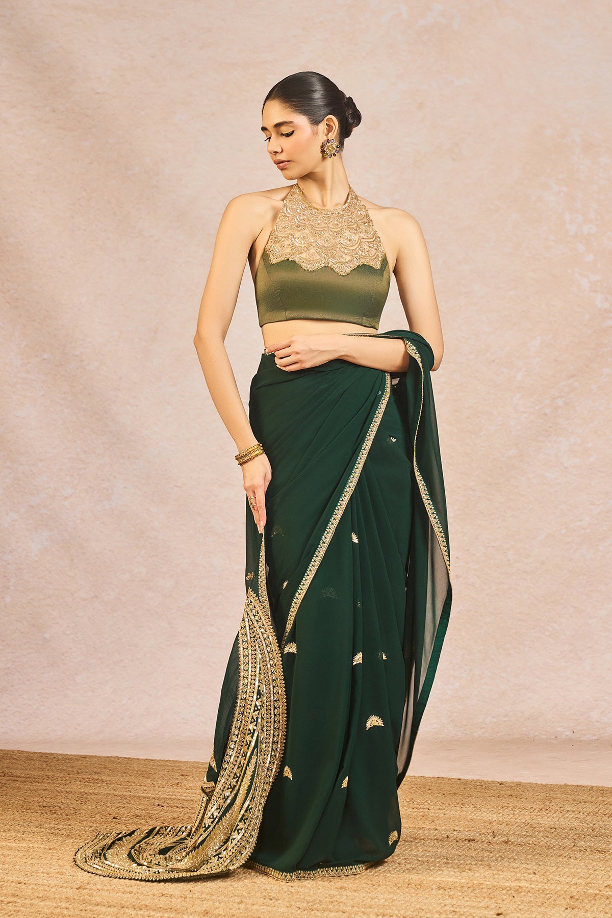 Mehendi Rachke Saree