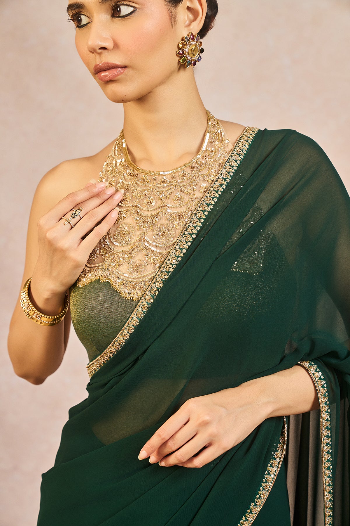 Mehendi Rachke Saree