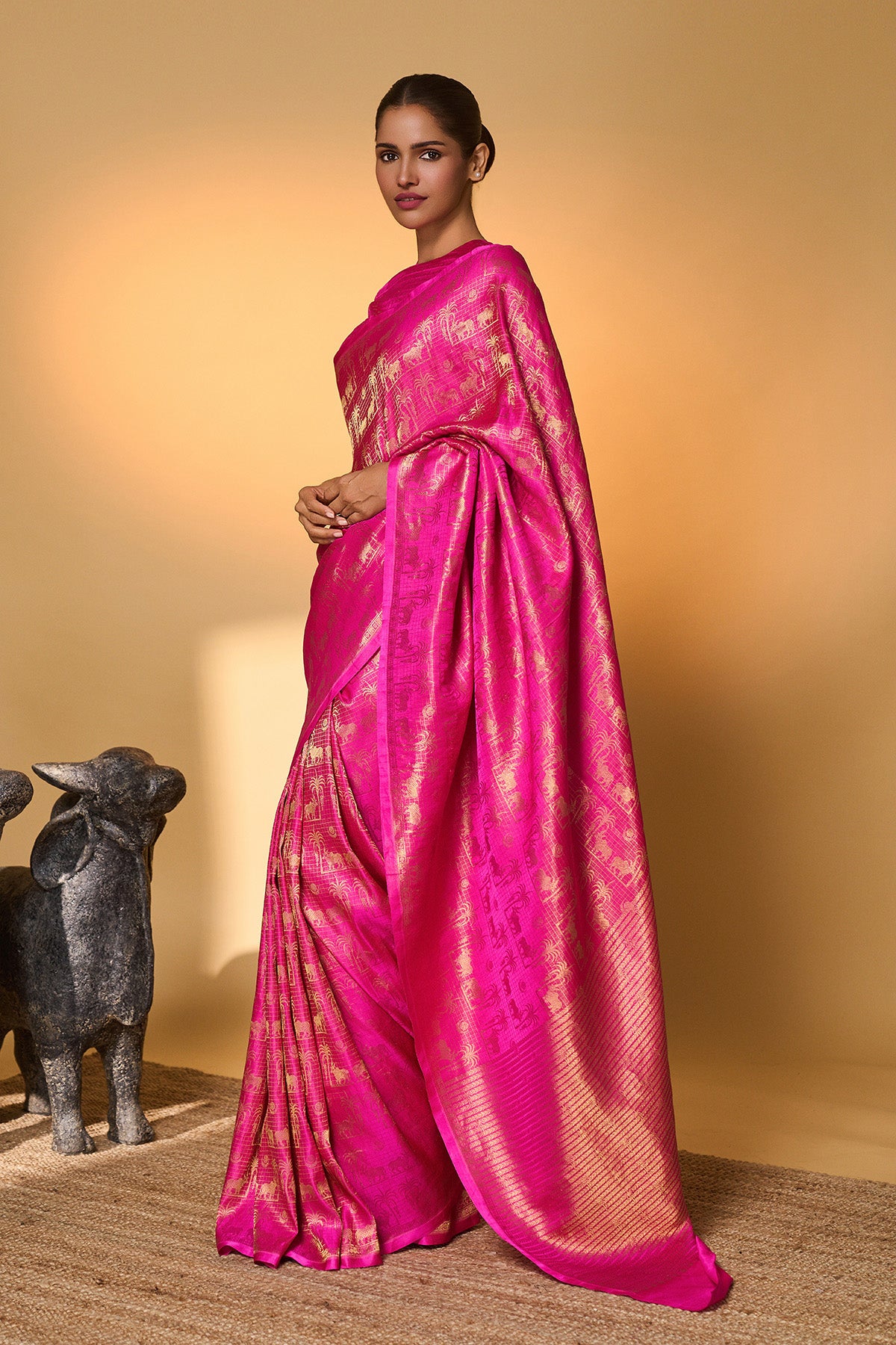 Rani Chaand Chaukor Saree