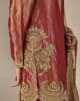 Rust 'Kaju Katli Kahaani' Kurta Set