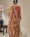 Rust 'Kaju Katli Kahaani' Kurta Set