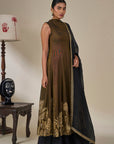 Black 'Gulkand Gulnaar' Anarkali Set