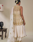 Ivory 'Leher Ki Mehfil' Anarkali Set