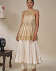 Ivory 'Leher Ki Mehfil' Anarkali Set