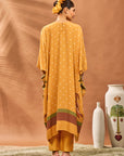 Yellow Spades Blossom Kurta Set
