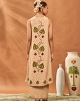 Beige Clover Checks Fusion Set