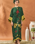 Green Clover Checks Kaftan