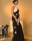 Black & White Polka All Charms Saree