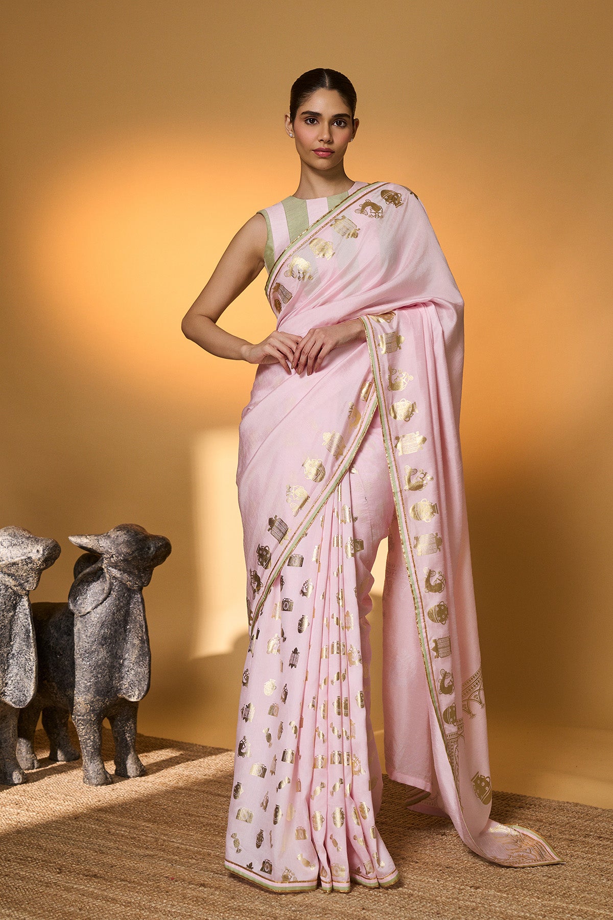 Baby Pink All Charms Saree