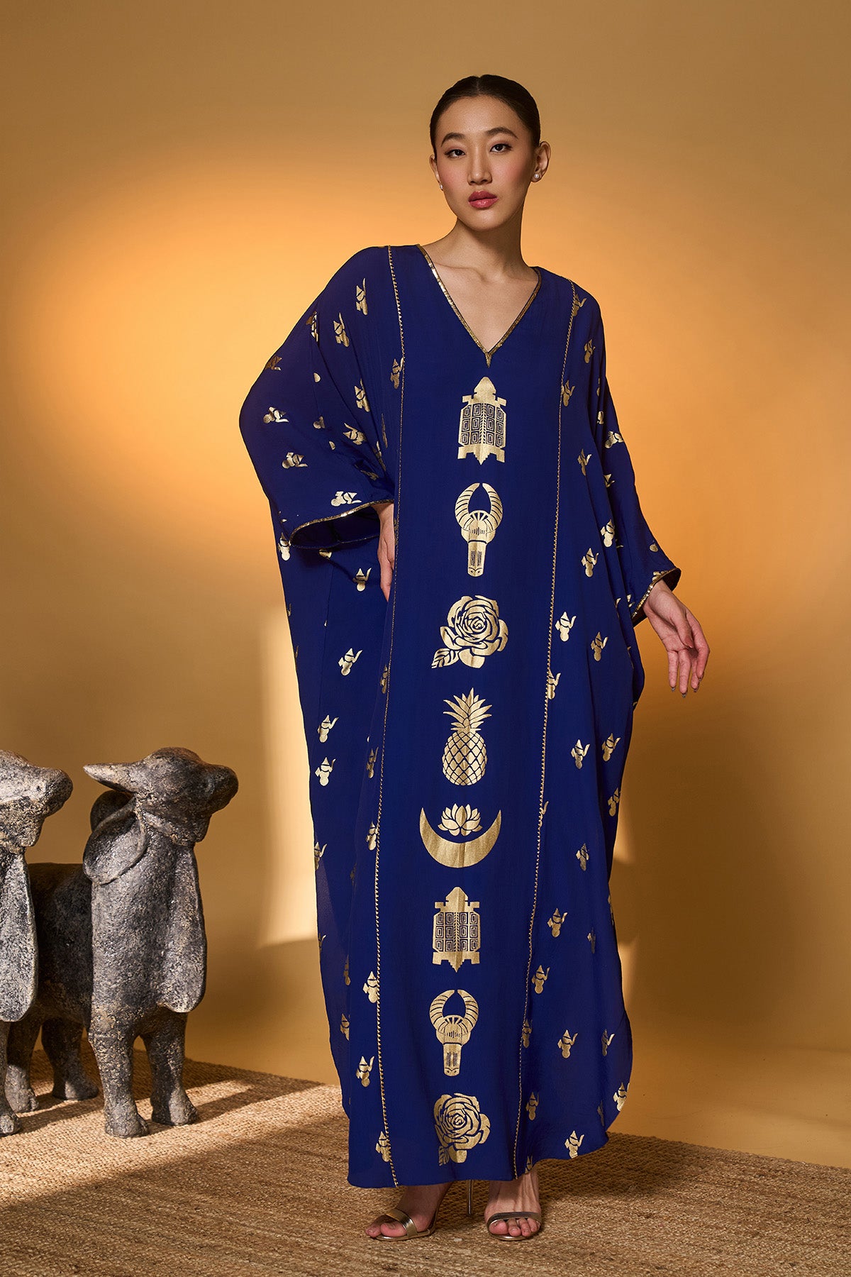 Electric Blue All Charms Kaftan