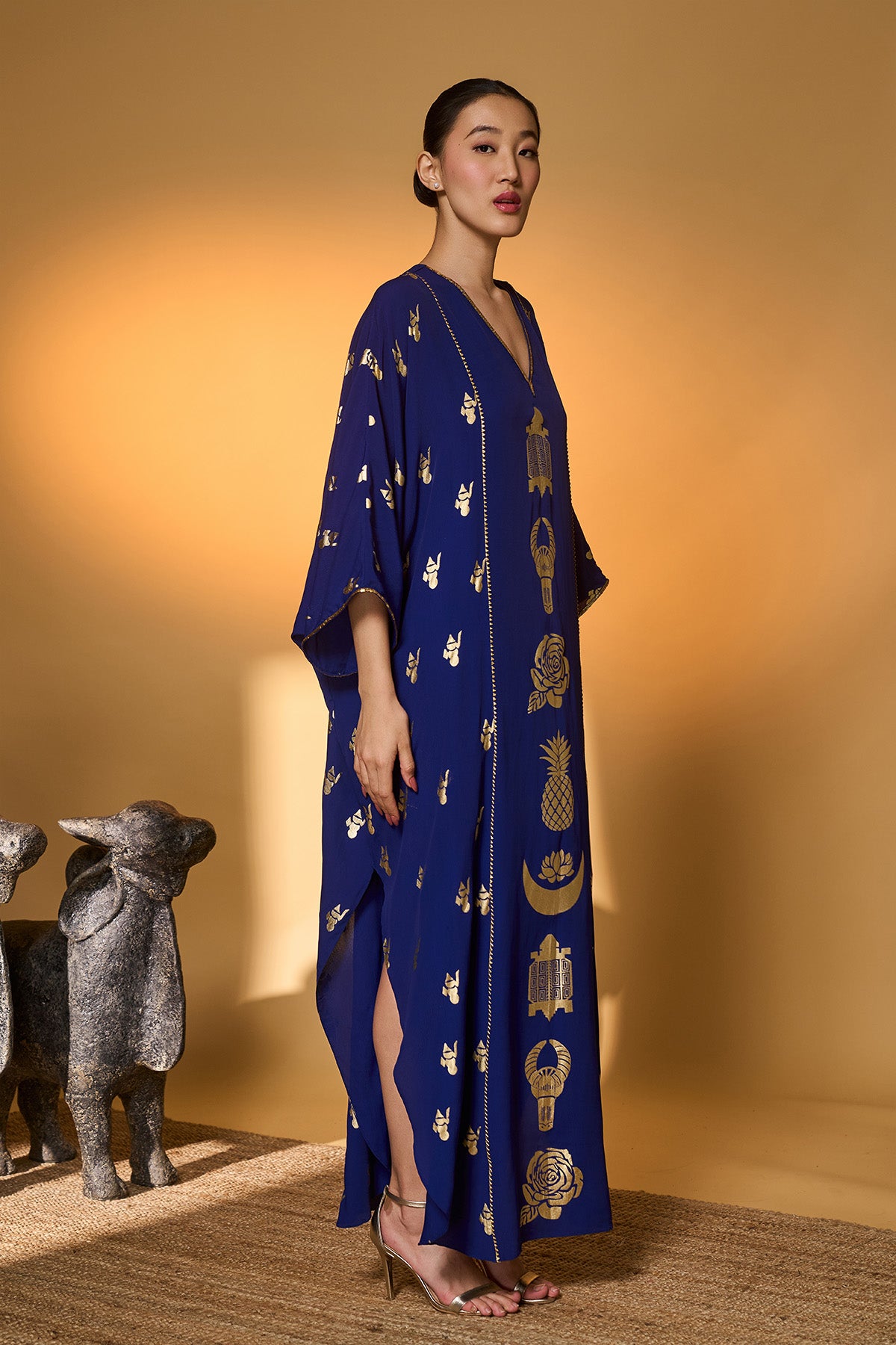 Electric Blue All Charms Kaftan
