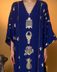 Electric Blue All Charms Kaftan