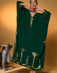Green Palm Tress Kaftan