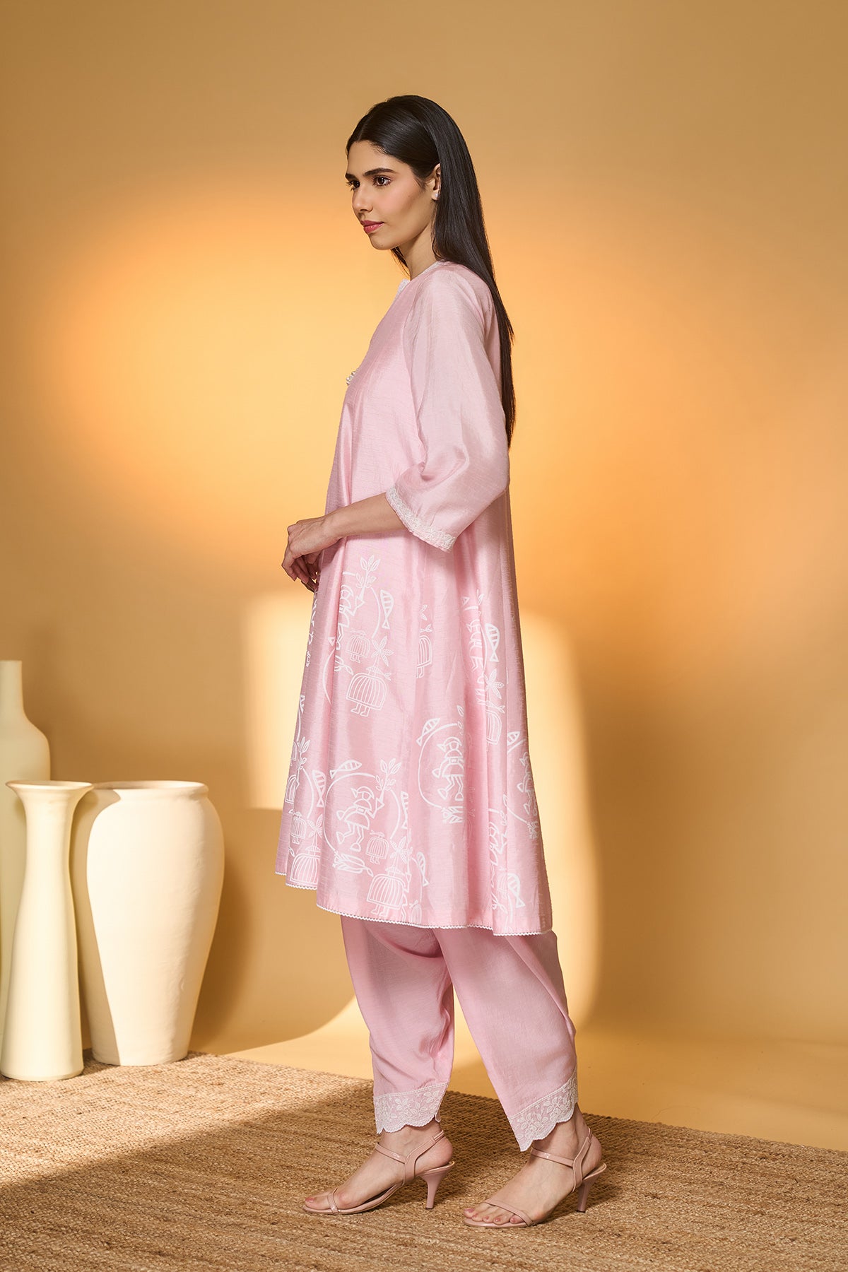 Blushing Bloom Kurta Set