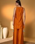 Saffron Sky Striped Kurta Set