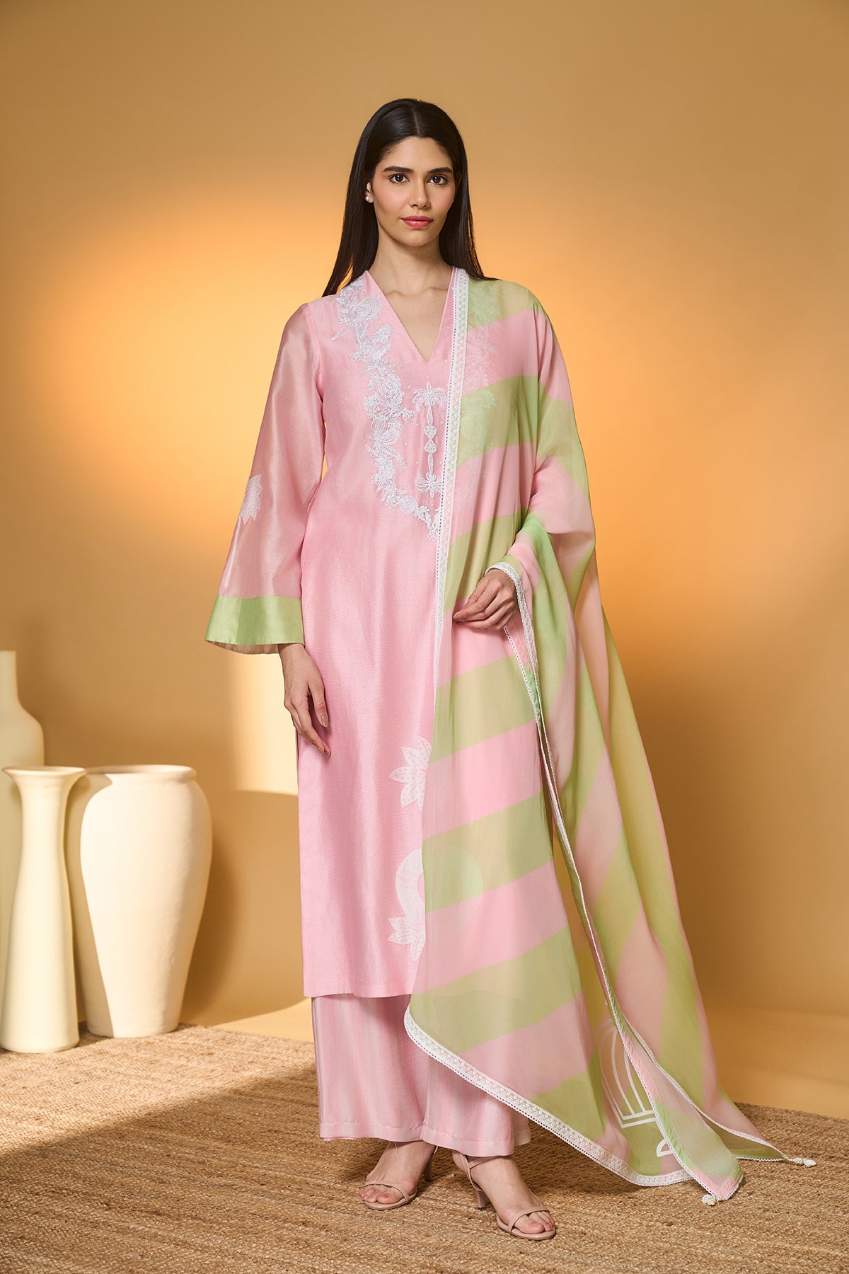Blushing Bloom Kurta Set