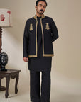 Black 'Khushboo Khwaab' Bandi Set