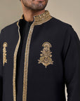 Black 'Khushboo Khwaab' Bandi Set