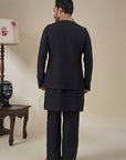 Black 'Khushboo Khwaab' Bandi Set