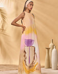 Glazing Symphony Asymmetrical Kaftan