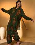 Olive Chirpy Chase Co-Ord Set