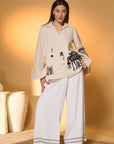 Ivory Noir Stag Co-Ord Set