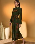 Olive Green Chirpy Dress
