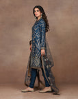 Marine Blue Tunic Set | Muraqqa