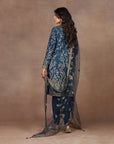Marine Blue Tunic Set | Muraqqa