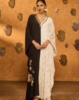 Black And White Heartbeat Kaftan