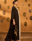 Black And White Heartbeat Kaftan