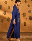Sapphire Tribal Whisper Kaftan