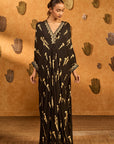 Black Cherry Vine Kaftan