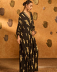 Black Cherry Vine Kaftan
